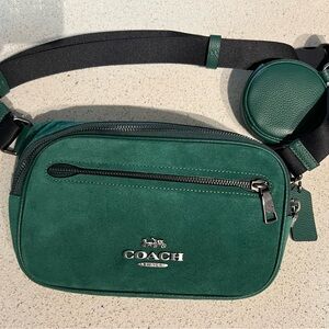 Coach Forest Green Men's Belt Bag